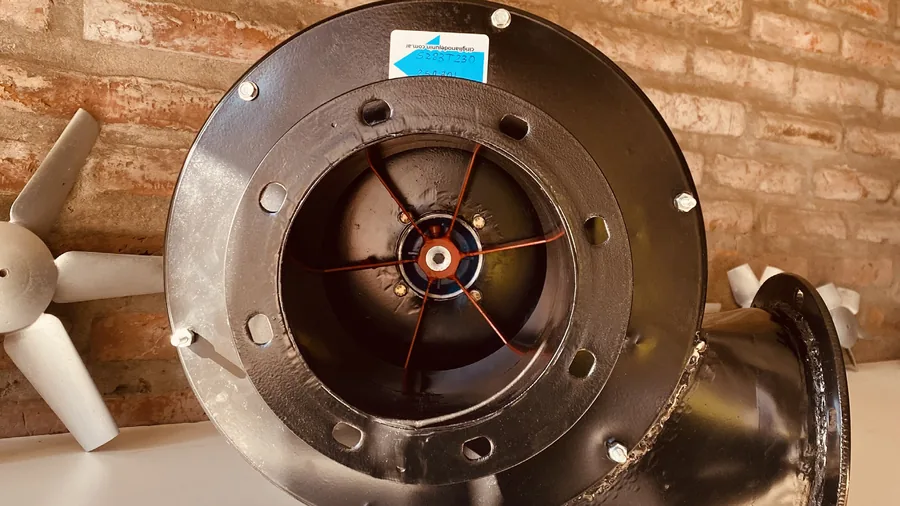 Rodete de un ventilador centrífugo