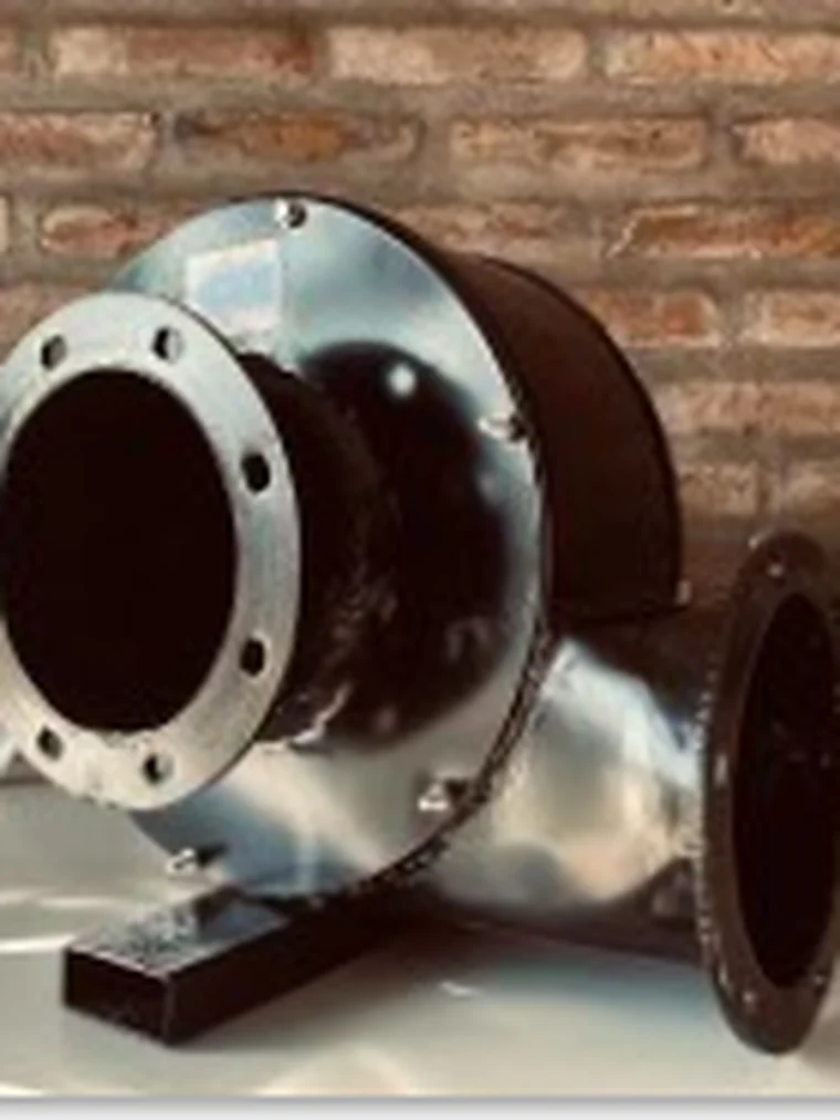 Ventilador centrífugo con bridas de entrada y salida